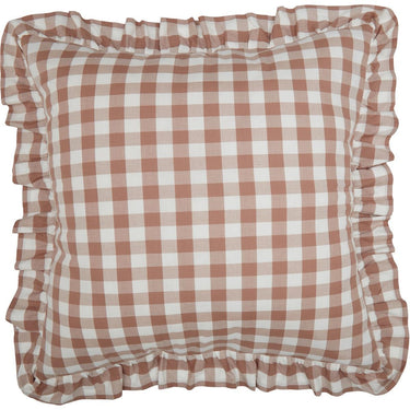 Annie Buffalo Portabella Check Fabric Euro Sham 26x26 VHC Brands - The Fox Decor